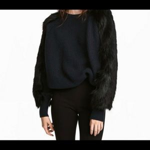 H&M faux fur sweater! Never worn and brand new!